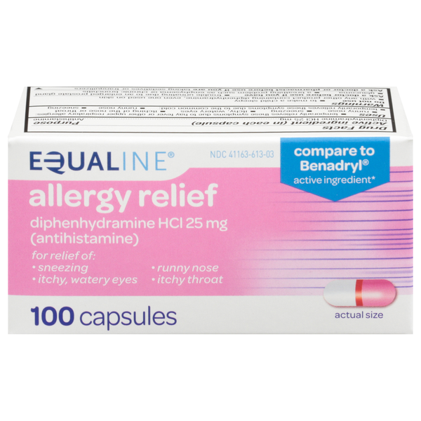 Cold, Flu & Allergy Equaline Allergy Relief, 25 mg, Capsules hero