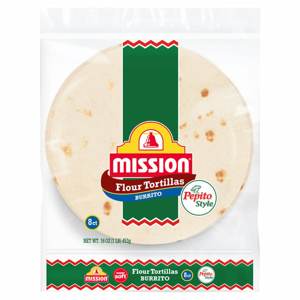 Tortillas & Flat Bread Mission Pepito Style Burrito Flour Tortillas hero