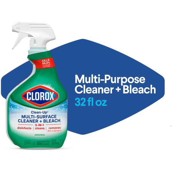 Cleaning Products and Supplies Clorox Clean-Up All Purpose Cleaner with Bleach, Spray Bottle, Original hero