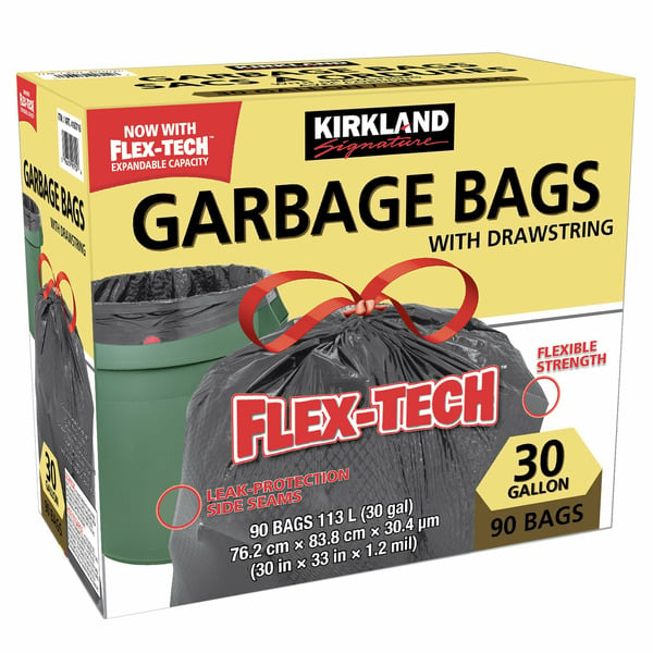 Costco Kirkland Signature Drawstring Garbage Bags Same Day Delivery Costco Canada