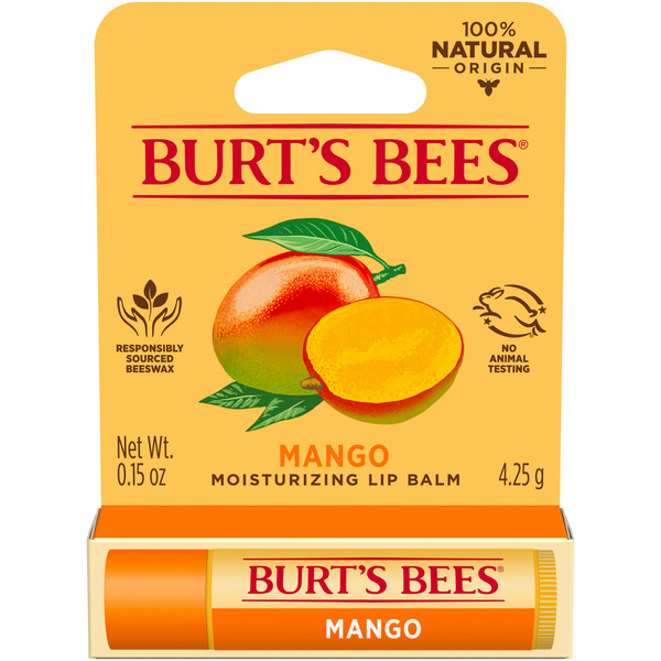 Beauty Burt's Bees Mango Lip Balm, Natural Origin hero