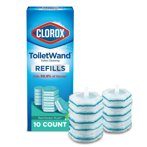 Cleaning Products Clorox ToiletWand® Disinfecting Refills, Disposable Wand Heads - Rainforest Rush hero