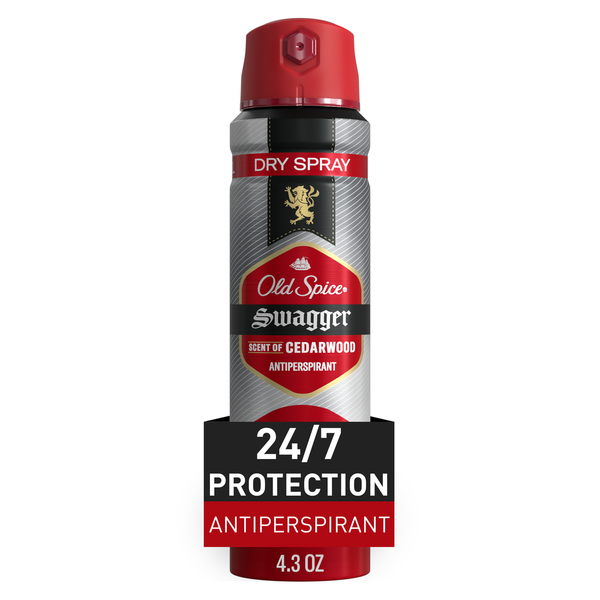 Deodorants Old Spice Men's Antipespirant & Deodorant Invisible Dry Spray, Swagger Scent hero