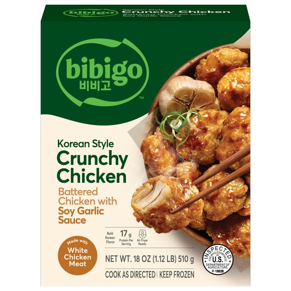 Bibigo Korean Style Crunchy Chicken with Soy Garlic Sauce hero