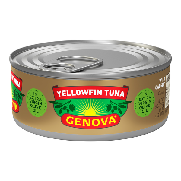 Canned Meat, Seafood & Beans Genova Yellowfin Tuna in Olive Oil with Sea Salt hero