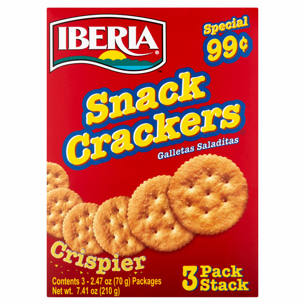 Crackers Iberia Crispier Snack Crackers hero