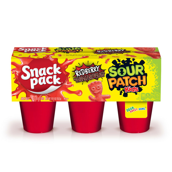 Snack Pack SOUR PATCH KIDS REDBERRY Flavored Juicy Gels hero