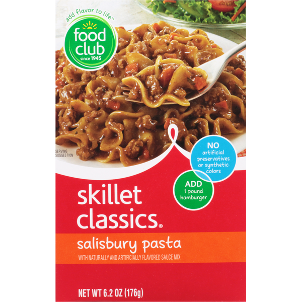 Instant Foods Food Club Skillet Classics, Salisbury Pasta hero