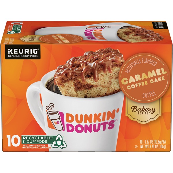 Coffee Dunkin' Donuts Caramel Coffee Cake K-Cup Pods hero