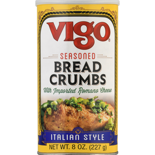 Conventional Breads (Grocery) Vigo Bread Crumbs, Italian Style, Seasoned hero