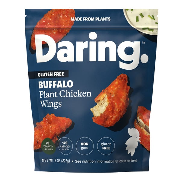 Frozen Vegan & Vegetarian Daring Buffalo Plant Chicken Wings, Gluten-Free hero