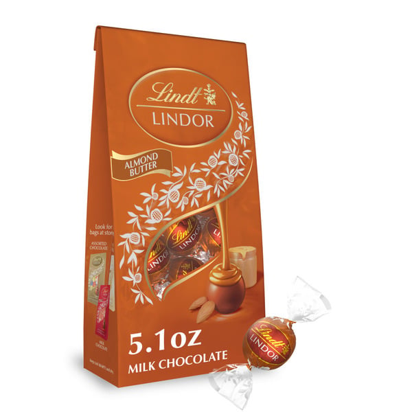 Candy & Chocolate Lindt Lindor Almond Butter Milk Chocolate Candy Truffles hero