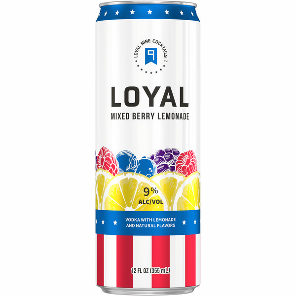 Vodka Loyal 9 Mixed Berry Lemonade Vodka Cocktail hero