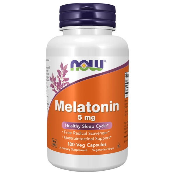 Glandulars & Hormones NOW Melatonin 5 mg hero