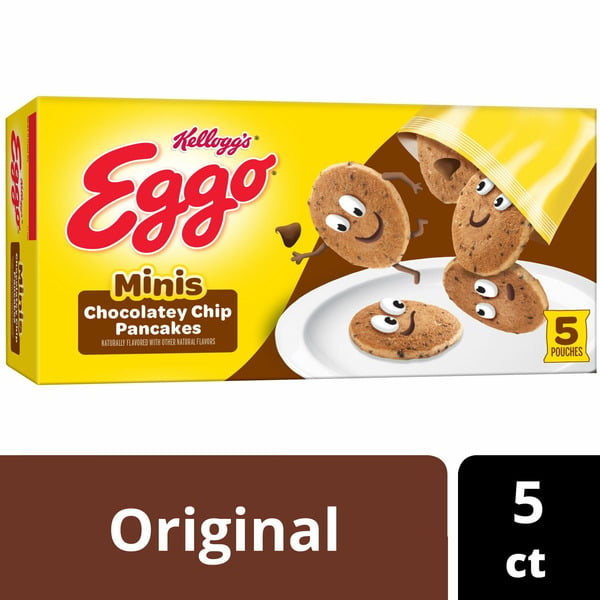 Frozen Breakfast Eggo Minis Frozen Pancake Bites, Frozen Breakfast, Breakfast Food, Chocolatey Chip hero