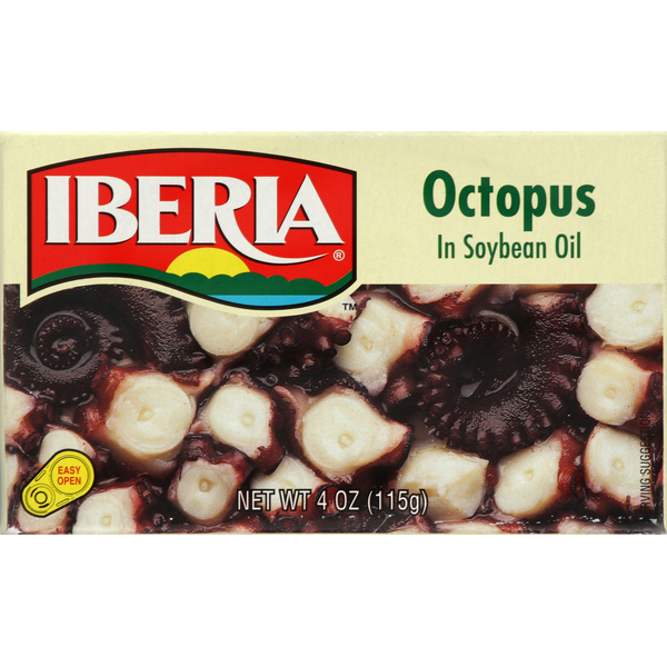 Canned Meat, Seafood & Beans Iberia Octopus in Soybean Oil hero