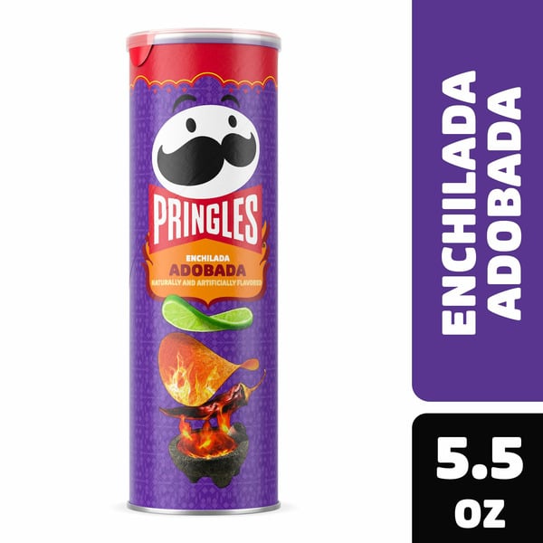 Pringles Potato Crisps Chips, Lunch Snacks, On-the-Go Snack, Enchilada Adobada hero