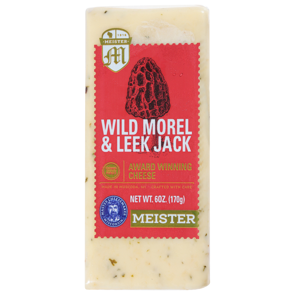 Specialty Cheeses Meister Cheese, Wild Morel & Leek Jack hero