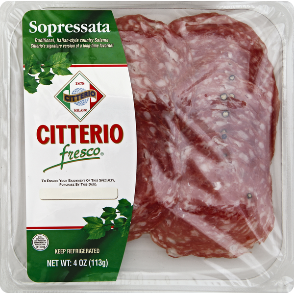 Cold Cuts Citterio Sopressata hero