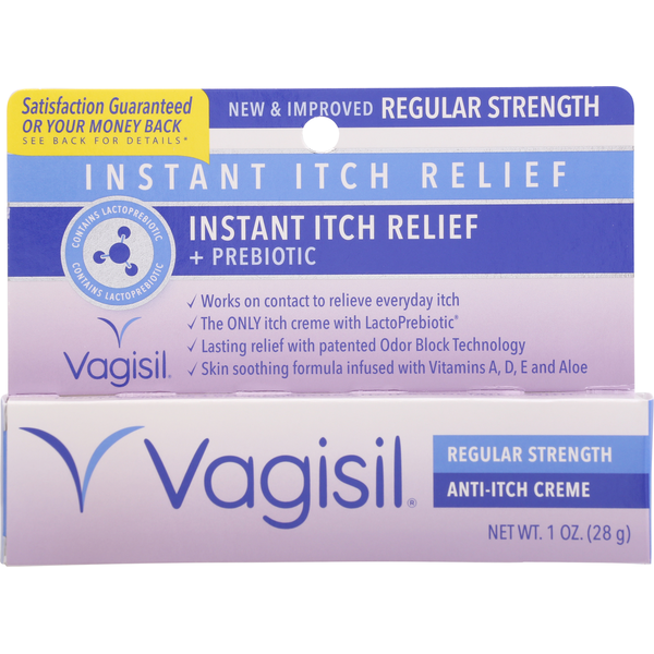 Feminine Care Vagisil Itch Relief, Instant, Regular Strength hero