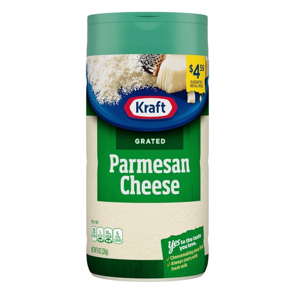 Packaged Cheese Kraft Parmesan Grated Cheese, oz Shaker hero