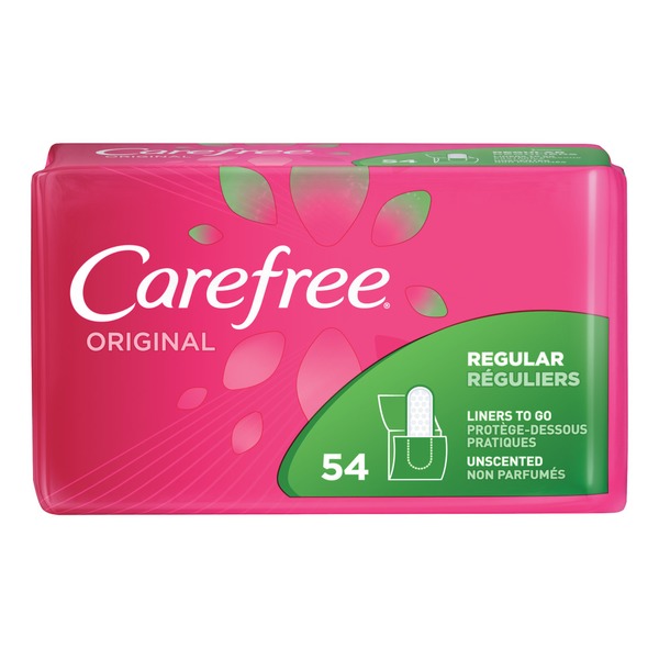 Feminine Care Carefree Liners, Regular, Unscented, Original hero