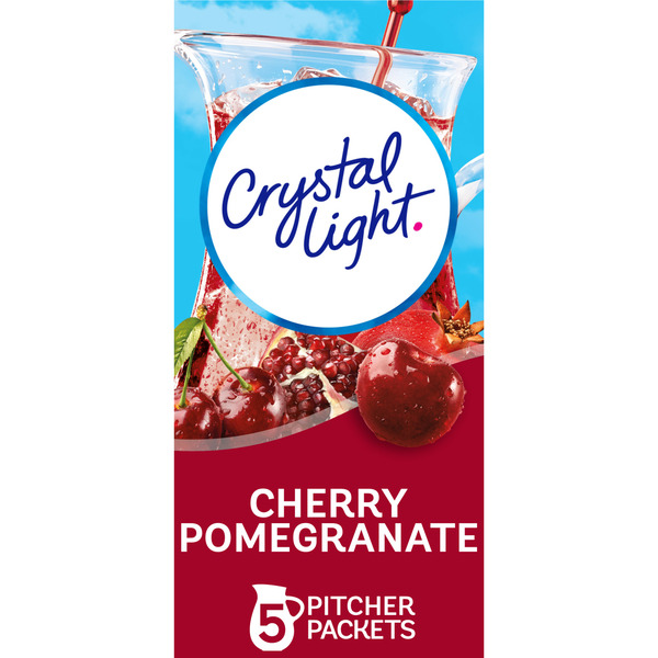 Cocoa & Drink Mixes Crystal Light Cherry Pomegranate Naturally Flavored Powdered Drink Mix hero