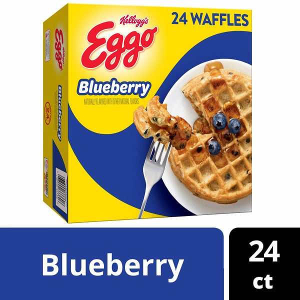 Frozen Breakfast Kellogg’s Eggo Frozen Waffles, Frozen Breakfast, Breakfast Food, Blueberry hero