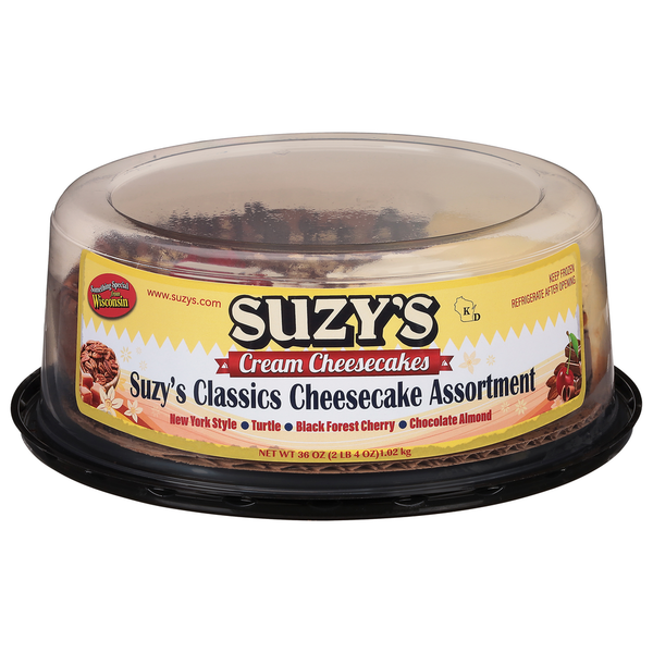 Bakery Desserts Suzy's Cheesecake, Classic, Assortment hero