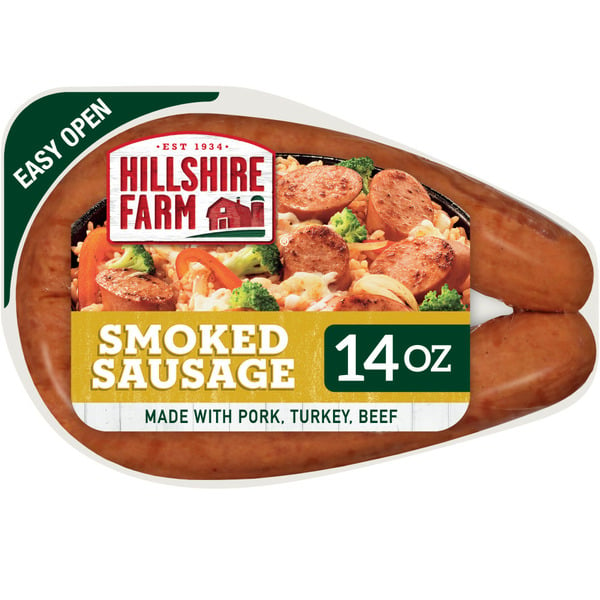 Hot Dogs, Bacon & Sausage Hillshire Farm Smoked Sausage hero