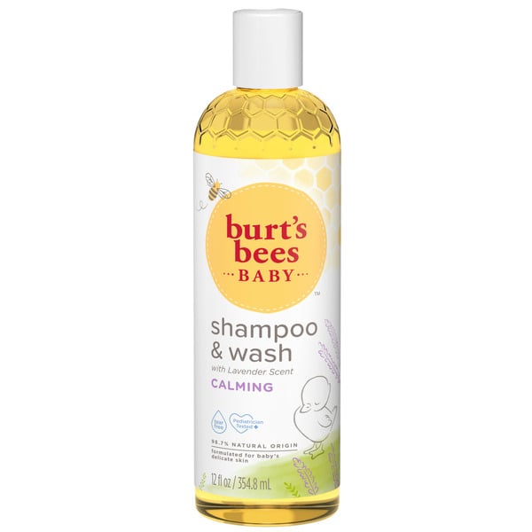 Hair Care Burt's Bees Calming Shampoo and Wash with Lavender, Tear-Free, Pediatrician Tested hero