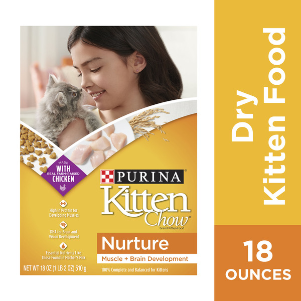 Cat Food & Care Purina Dry Kitten Food, Nurture Muscle + Brain Development hero