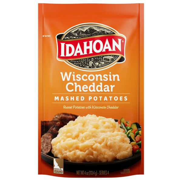 Prepared Meals Idahoan® Wisconsin Cheddar Mashed Potatoes hero