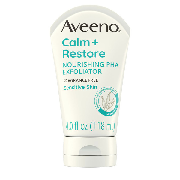 Hair Care Aveeno Calm + Restore Nourishing Pha Exfoliating Facial Cleanser, Face Wash hero