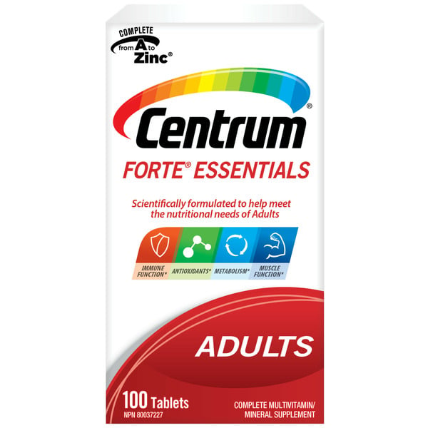 Vitamins & Supplements Centrum Forte Essentials hero