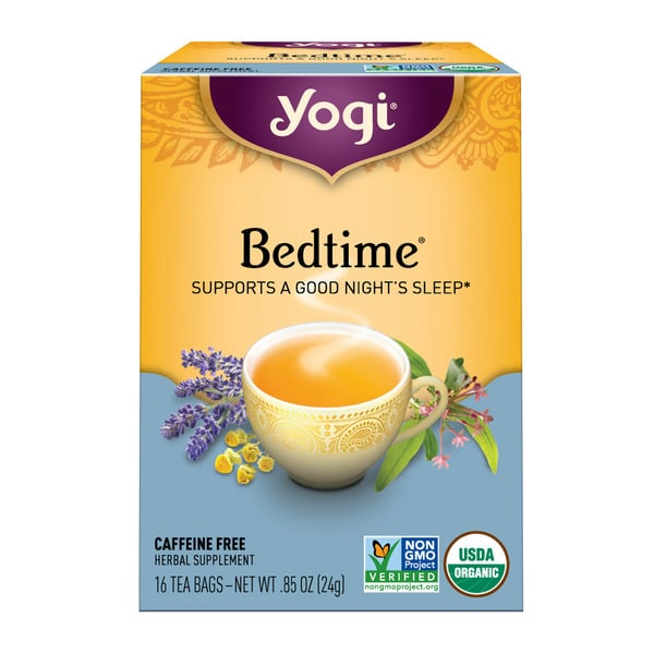 Vitamins & Supplements Yogi Tea Herbal Tea, Bedtime, Supports Sleep, Caffeine Free hero