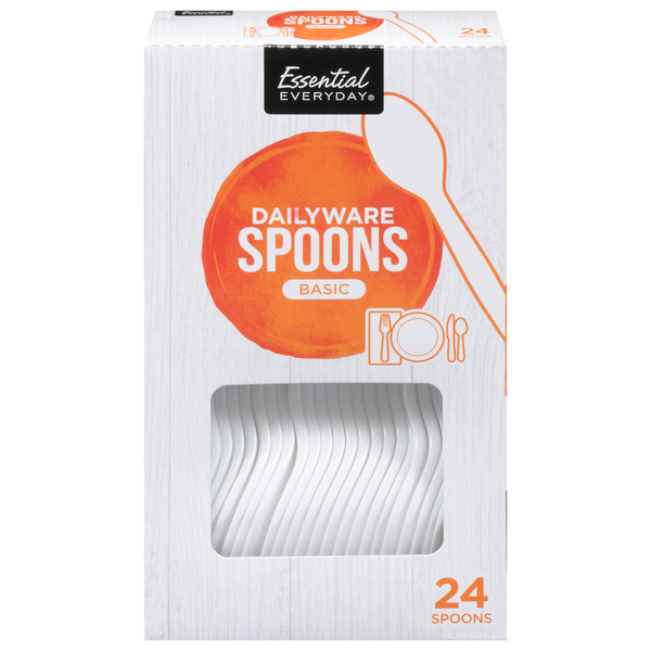 Plates, Bowls, Cups & Flatware Essential Everyday Spoons, Basic, Dailyware hero