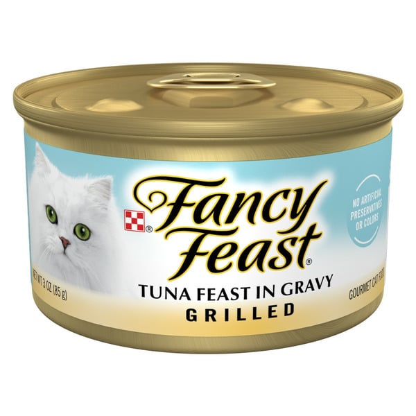 Wet Cat Food Purina Fancy Feast Grilled Wet Cat Food Tuna Feast in Wet Cat Food Gravy hero