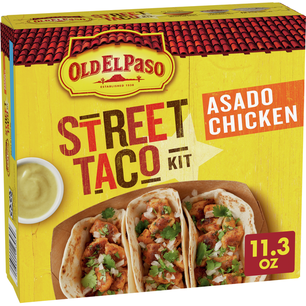 Prepared Meals Old El Paso Street Taco Kit, Asado Chicken hero