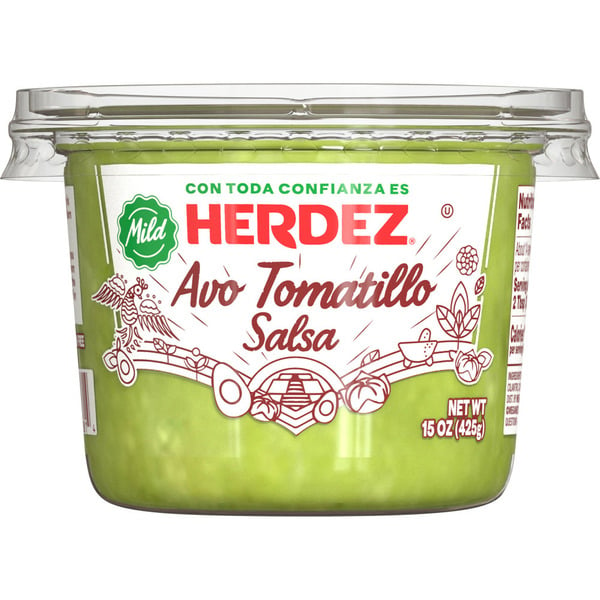 Prepped Vegetables & Fruits Herdez Avocado Tomatillo Salsa Cup hero