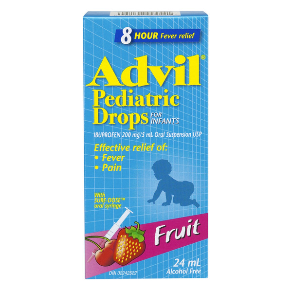 Baby First Aid & Vitamins Advil - Children Pediatric Drops, Fruit hero