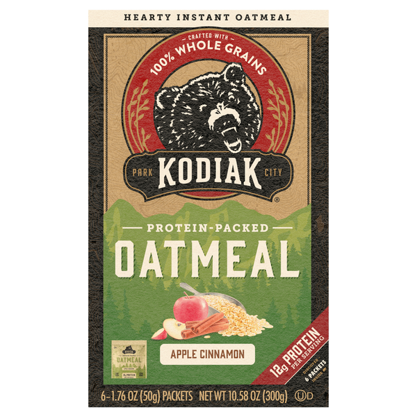 Hot Cereal & Pancake Mixes Kodiak Oatmeal, Apple Cinnamon hero