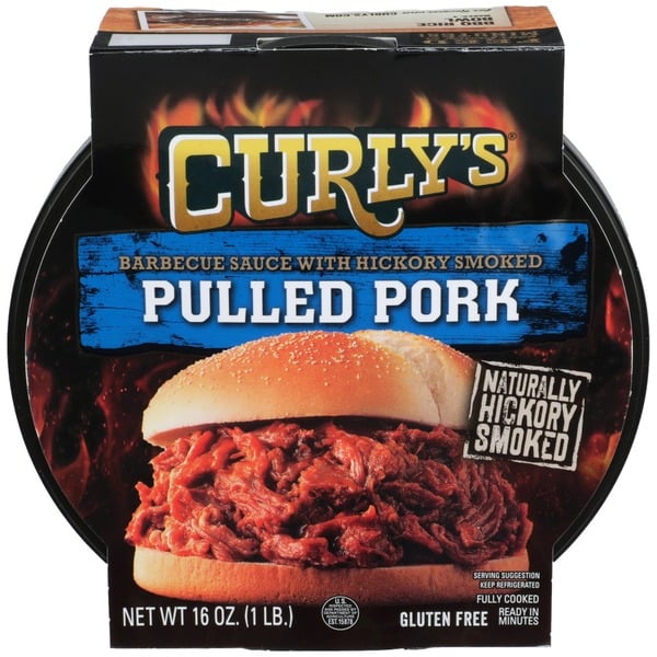 Packaged Meat Curly's Shred Pork Barbecue hero