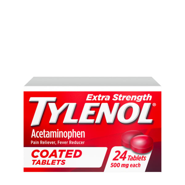 Muscles, Joints & Pain Relief TYLENOL Extra Strength Coated Tablets With Acetaminophen 500Mg hero