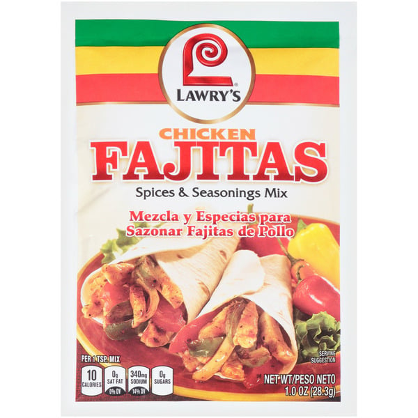 Marinades & Meat Preparation Lawry's® Chicken Fajita Seasoning Mix hero