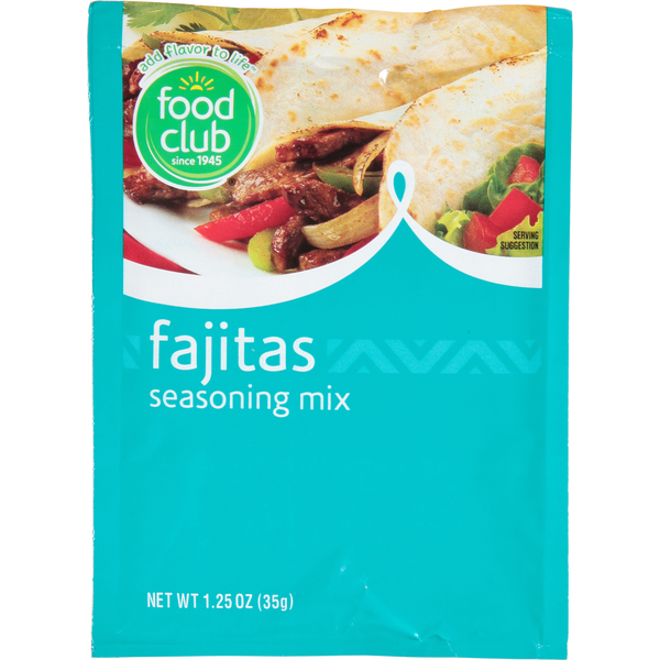 Spices & Seasonings Food Club Seasoning Mix, Fajitas hero