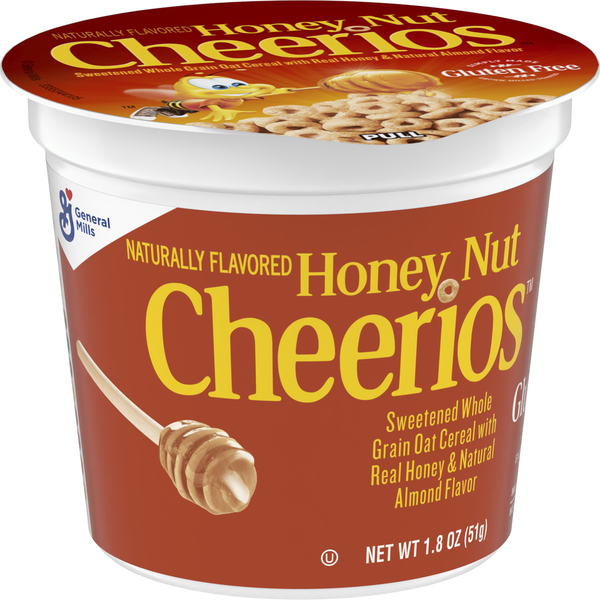 Dollar Tree Honey Nut Cheerios Gluten Free Cereal in a Cup, Single ...