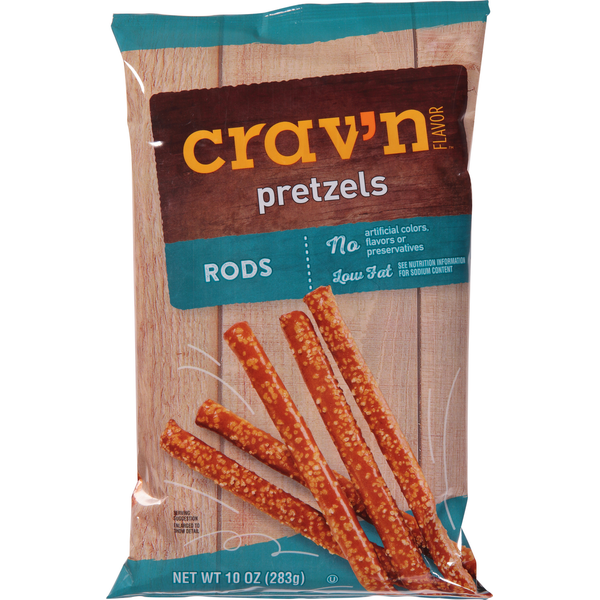 Chips & Pretzels Crav'n Flavor Pretzel, Rods hero