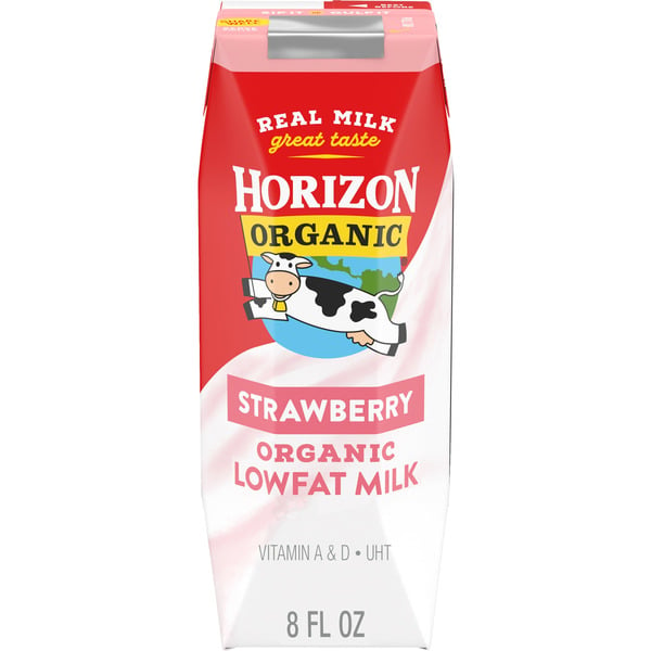 Milk Horizon Organic 1% Lowfat Shelf-Stable Strawberry Milk hero