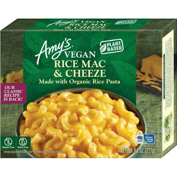 Frozen Meals Amy's Kitchen Gluten Free Dairy Free Rice Mac & Cheeze hero